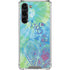 Liquid Blue Tie Dye Peace Heart Galaxy S24 FE Clear Case